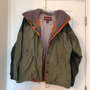 Marmot Ski Jacket/Shell & Rain Coat - Olive Green